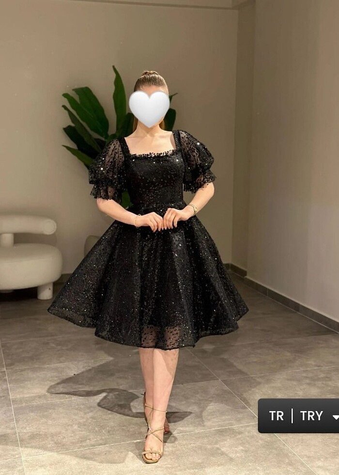 Kabarık model abiye elbise  - Görsel 3