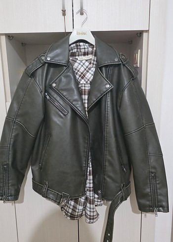 pull bear Deri  Ceket - Görsel 6