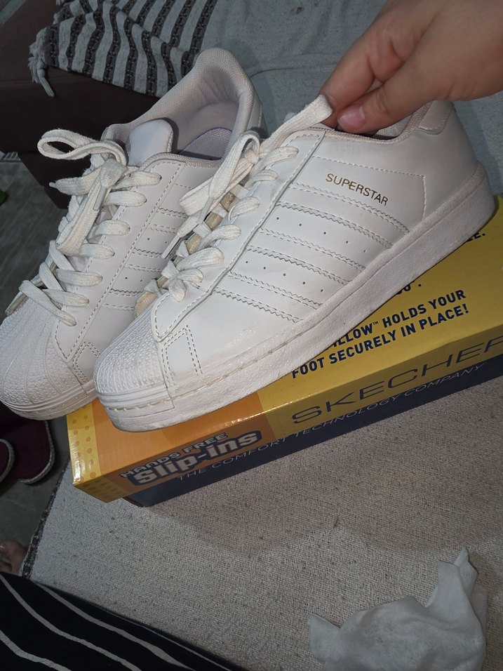 Beyaz Bağcıklı Kadın Spor Ayakkabı - Görsel 2