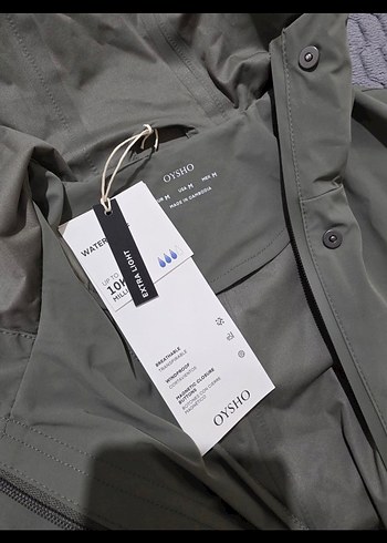 Kadın Haki Uzun  Yağmurluk - Görsel 2