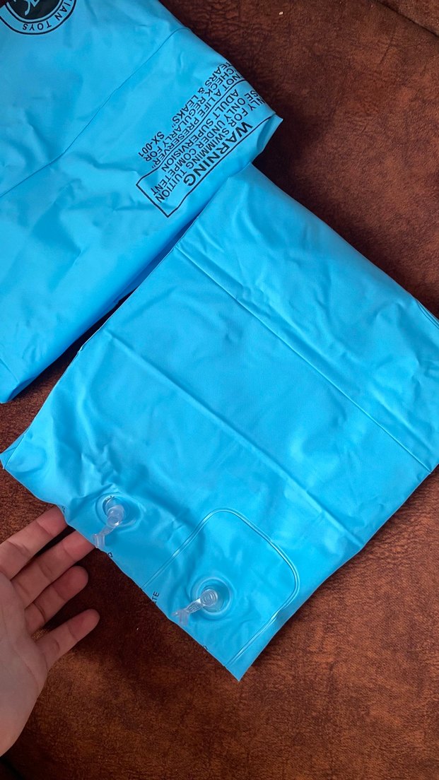 Mavi Parlak Yüzme Kollukları - Görsel 3