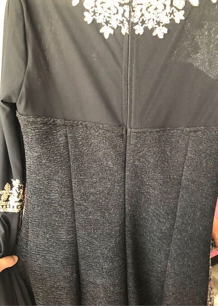 Kolları sim detaylı abiye - Görsel 3