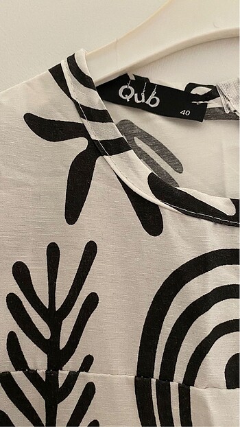 Qup marka desenli elbise - Görsel 3