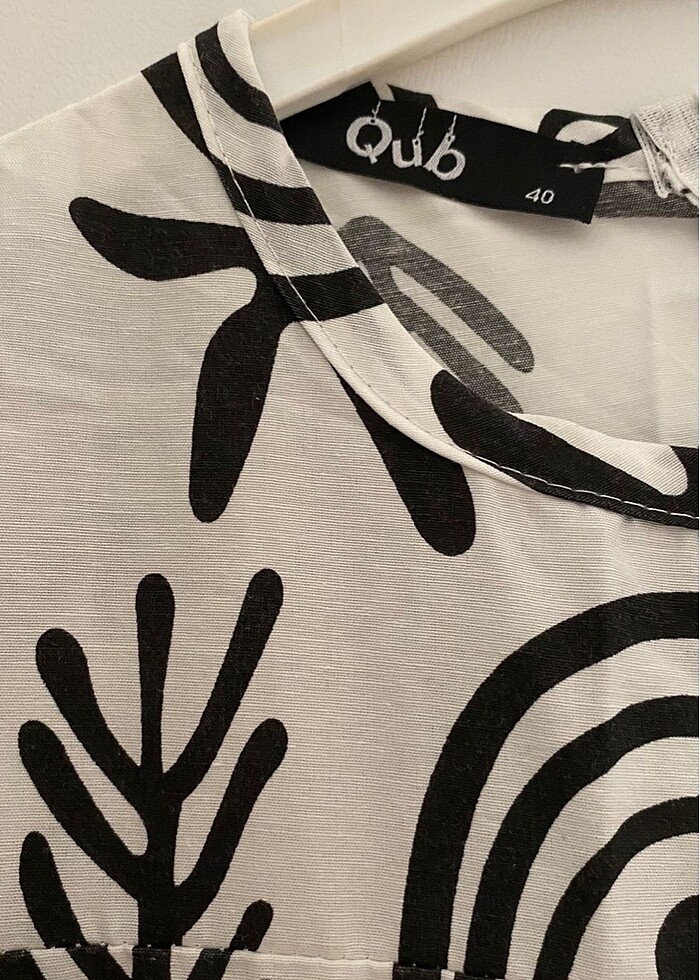 Qup marka desenli elbise - Görsel 3