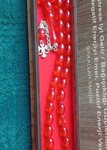 Kırmızı Kehribar Tesbih - Görsel 3