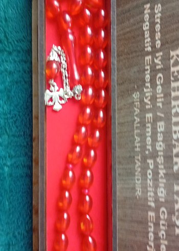 Kırmızı Kehribar Tesbih - Görsel 4