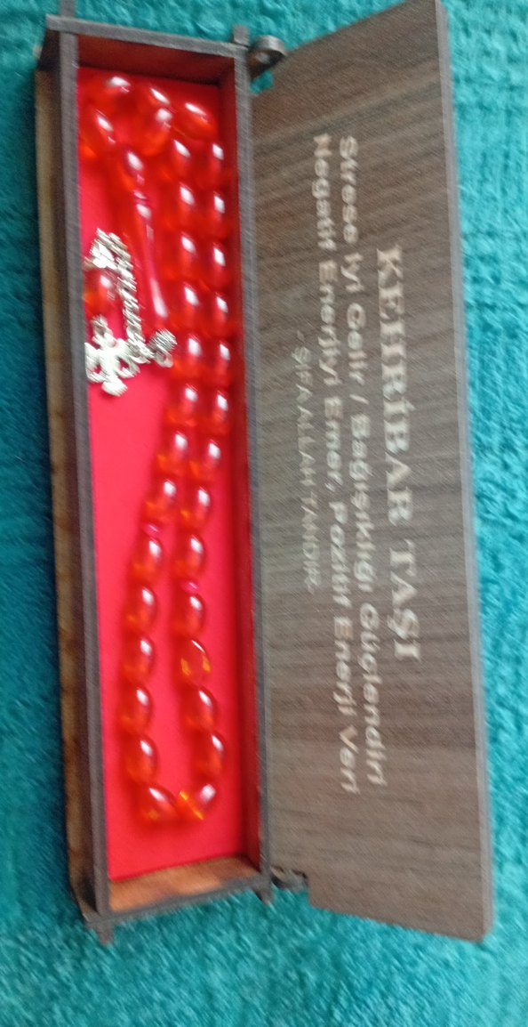 Kırmızı Kehribar Tesbih - Görsel 2