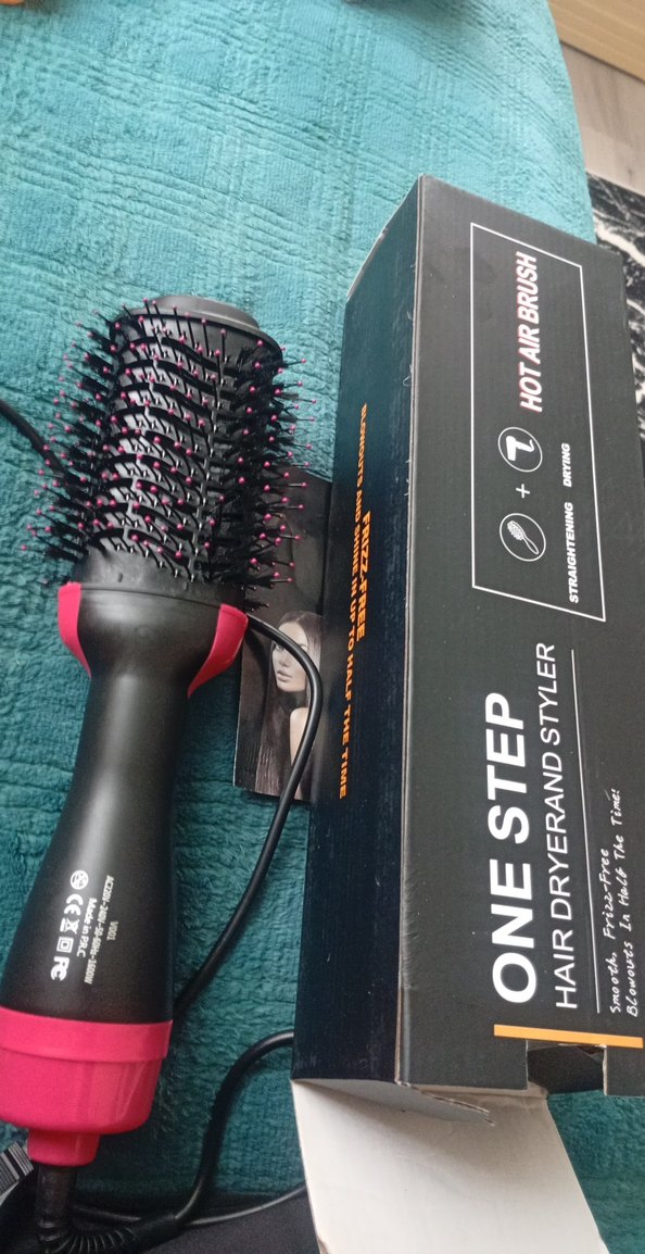 Pembe Saç Düzleştirici Fırça - Görsel 2