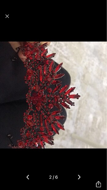 Diğer TAŞLI KINA TACI VE İKİ ADET KÜPE