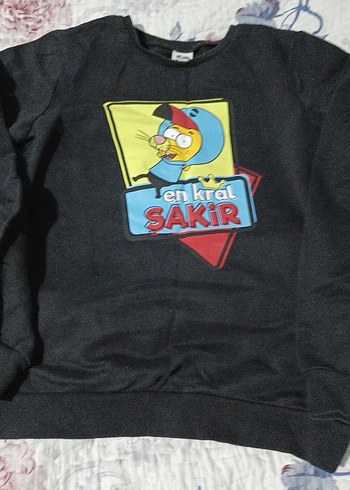 erkek cocuk siyah Baskılı  kral şakir 11 12 yaş - Görsel 3