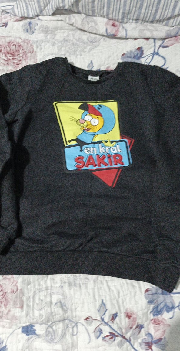 erkek cocuk siyah Baskılı  kral şakir 11 12 yaş - Görsel 3