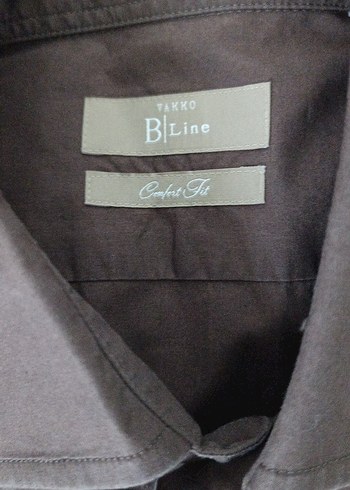 Düğmeli Kahverengi Erkek Keten Gömlek - Görsel 2