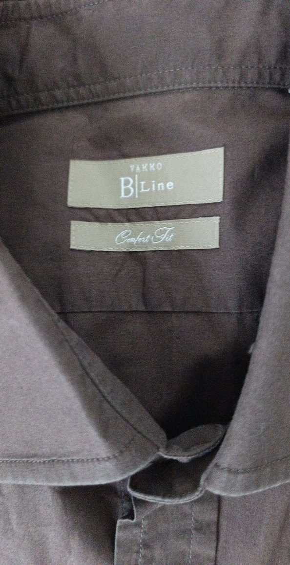 Düğmeli Kahverengi Erkek Keten Gömlek - Görsel 2