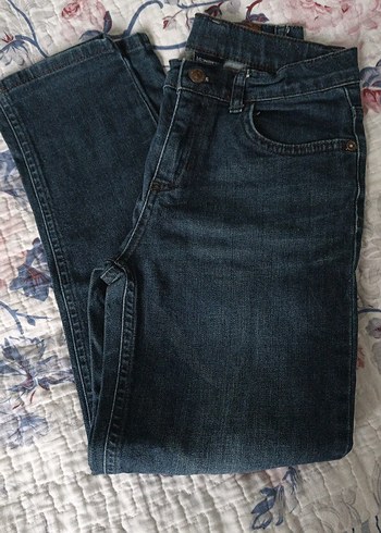 Erkek Çocuk Gri Mavi Bol Kesim Denim Pantolon - Görsel 2