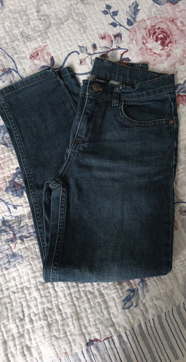 Erkek Çocuk Gri Mavi Bol Kesim Denim Pantolon - Görsel 2