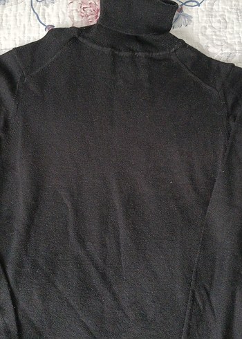 erkek Siyah Boğazlı Triko Kazak - Görsel 2