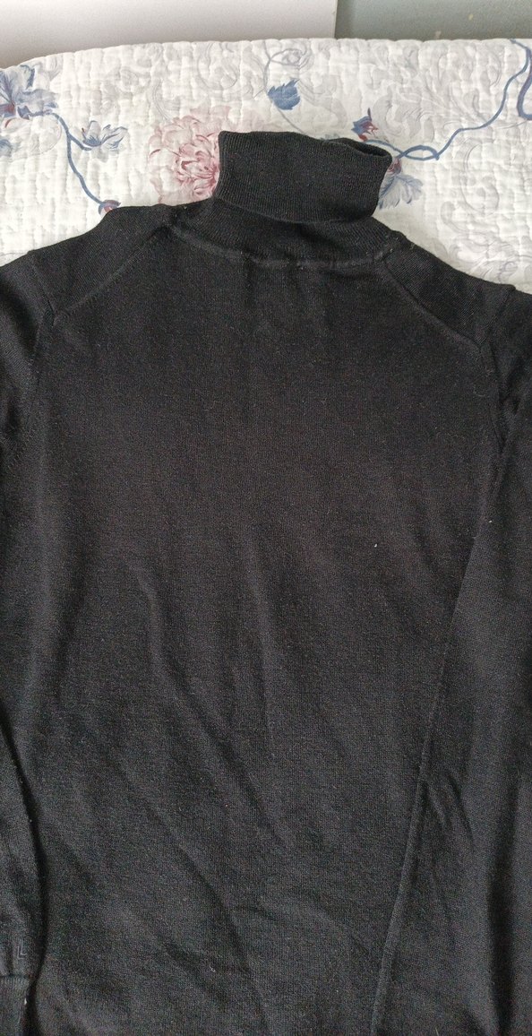 erkek Siyah Boğazlı Triko Kazak - Görsel 2