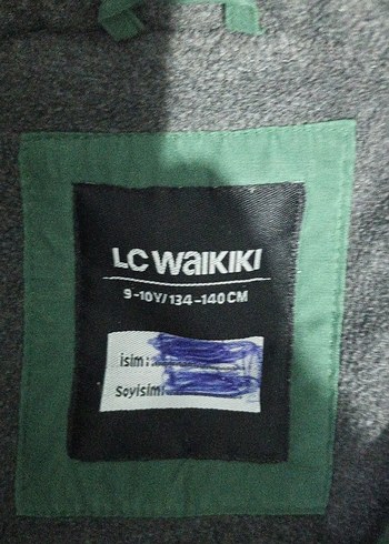 Düğmeli Yeşil Erkek  çocuk lwc mont - Görsel 4