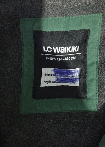 Düğmeli Yeşil Erkek  çocuk lwc mont - Görsel 3