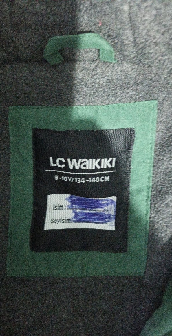 Düğmeli Yeşil Erkek  çocuk lwc mont - Görsel 4