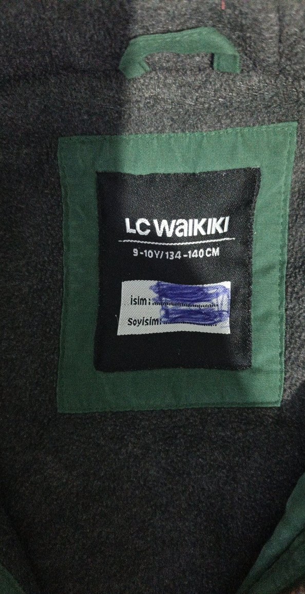 Düğmeli Yeşil Erkek  çocuk lwc mont - Görsel 3