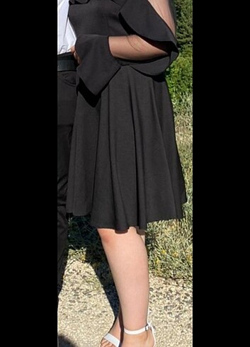 Ispanyol kol abiye elbise - Görsel 6