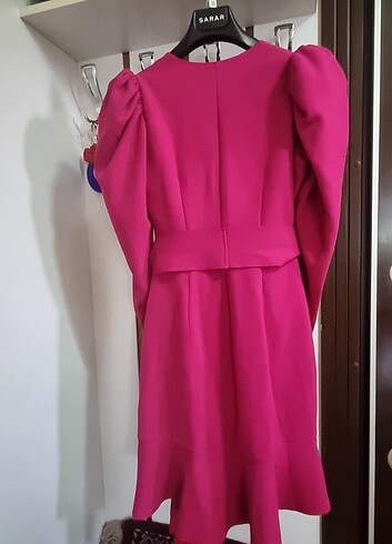 Cengiz Abazoglu Kruvaze pembe elbise