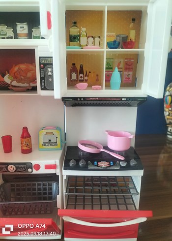 Renkli Kırmızı Çocuk Mutfak Rafı - Görsel 3