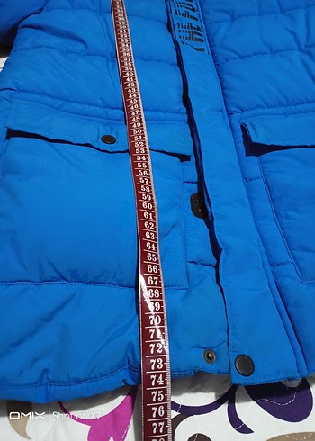 LC Waikiki Düğmeli Mavi Erkek Çocuk Street Wear Mont