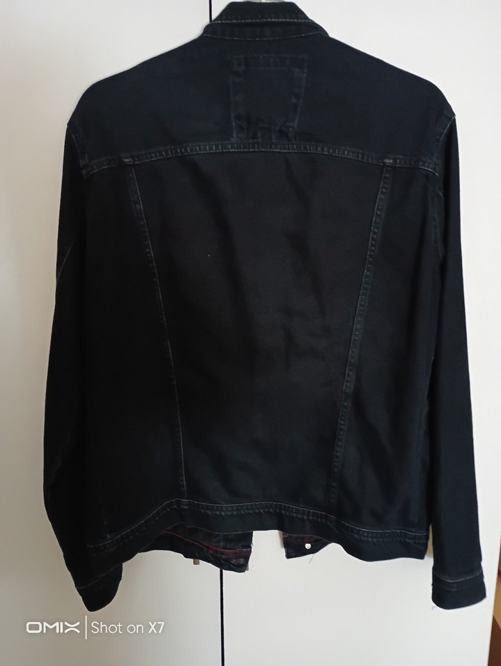 Siyah Düğmeli Denim Ceket - Görsel 4