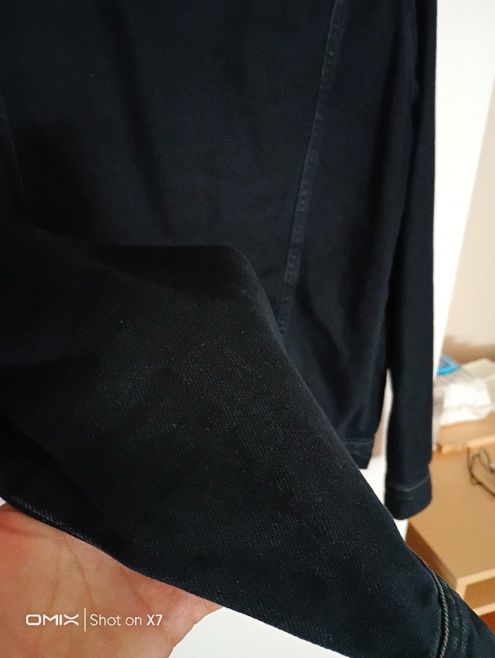 Siyah Düğmeli Denim Ceket - Görsel 3