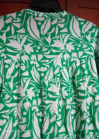 Yeşil Bohem Uzun Kollu Bluz - Görsel 3