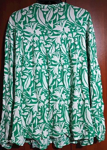 Yeşil Bohem Uzun Kollu Bluz - Görsel 2