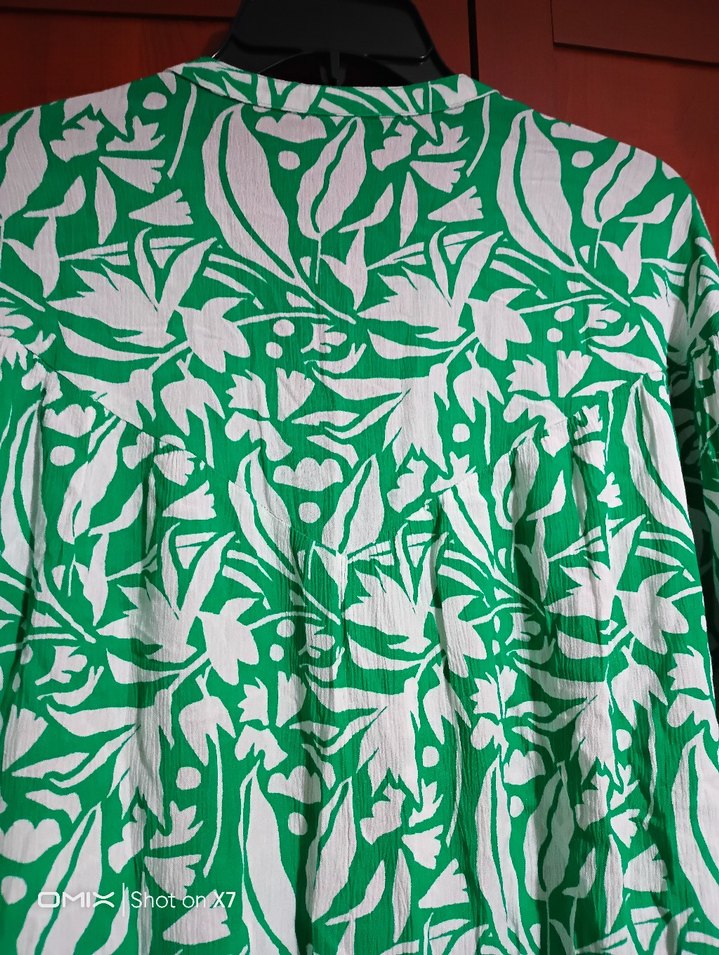 Yeşil Bohem Uzun Kollu Bluz - Görsel 3