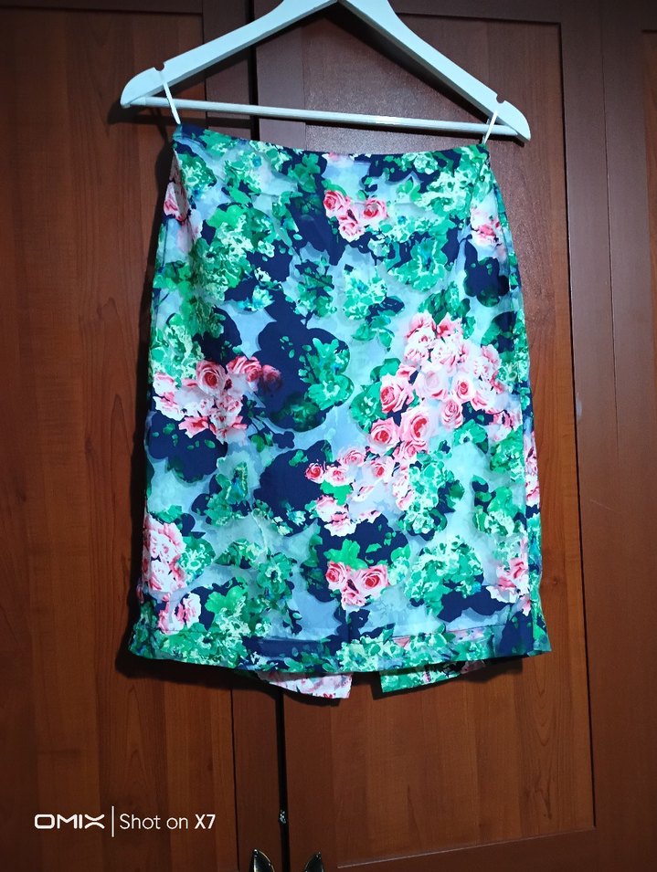 Kisa Boy Baskılı Etek şifon detaylı - Görsel 2