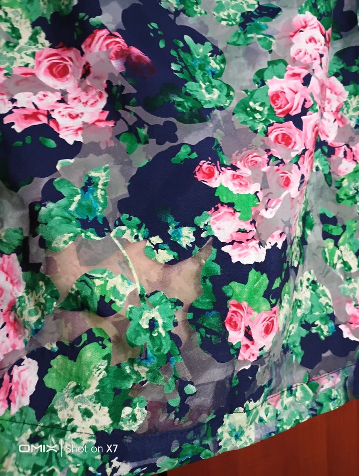 Kisa Boy Baskılı Etek şifon detaylı - Görsel 4