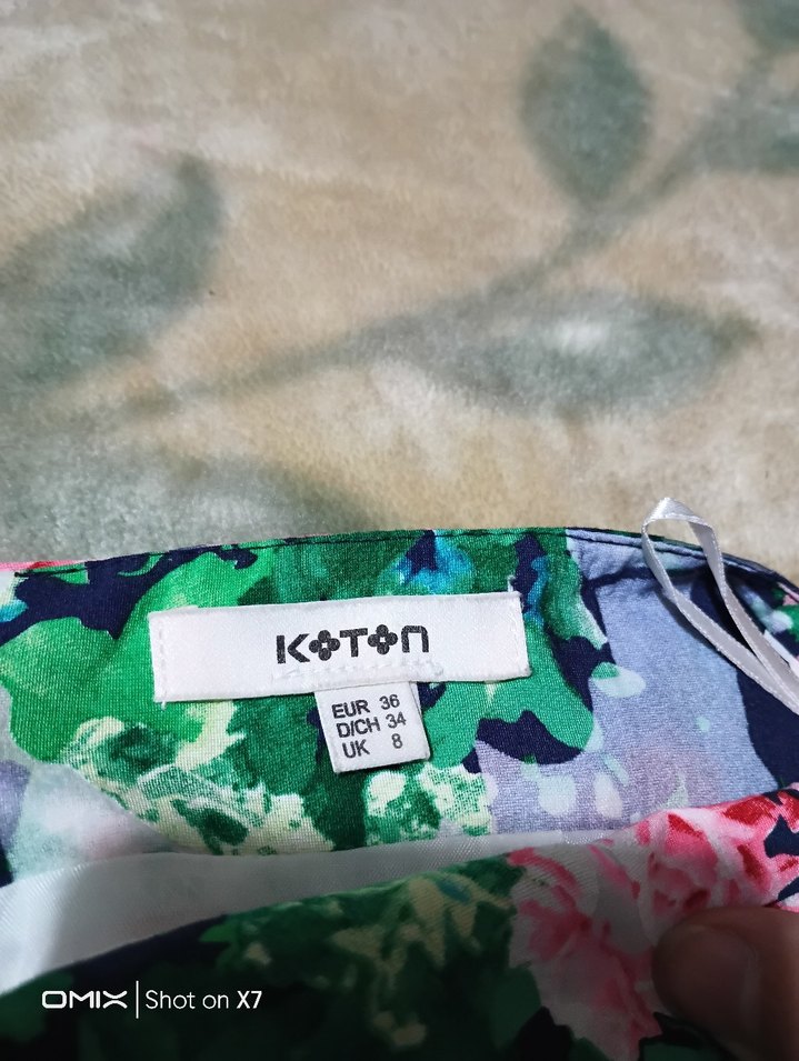 Kisa Boy Baskılı Etek şifon detaylı - Görsel 5