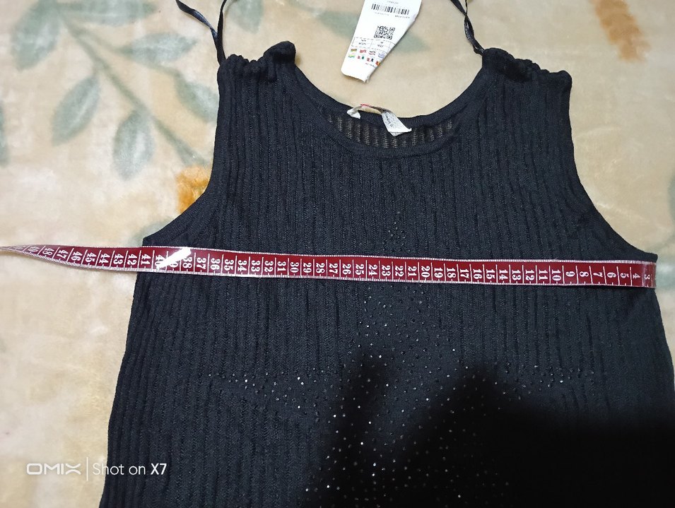 Siyah Örgü Kadın Kolsuz Triko Yelek - Görsel 4