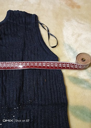 Siyah Örgü Kadın Süveter - Görsel 3