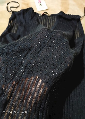 Siyah Örgü Kadın Süveter - Görsel 6