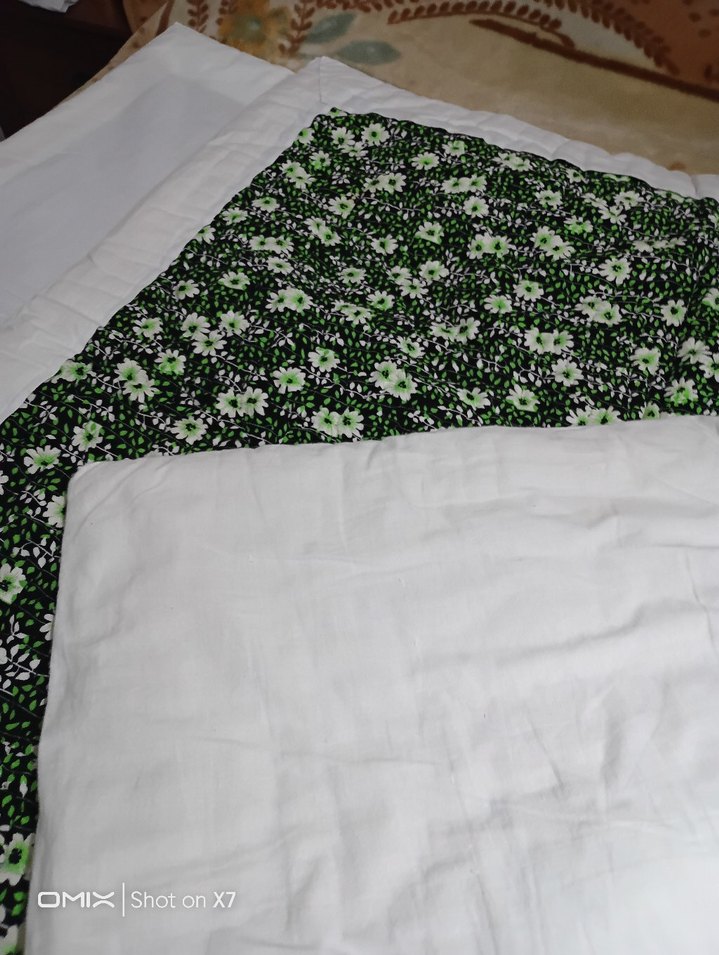 Çocuklar için Yeşil Çiçek Desenli yorgan - Görsel 3