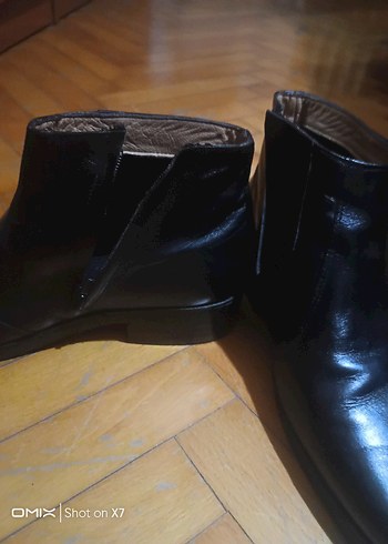 Erkek Siyah Deri Klasik Bot - Görsel 4