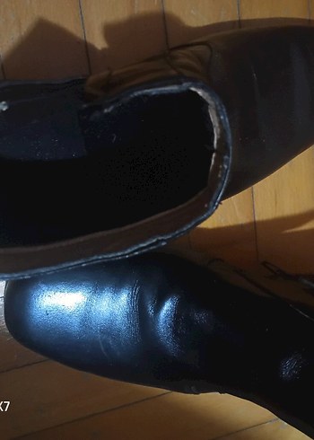 Erkek Siyah Deri Klasik Bot - Görsel 2