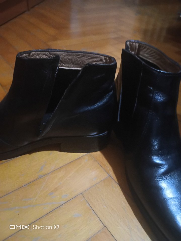 Erkek Siyah Deri Klasik Bot - Görsel 4