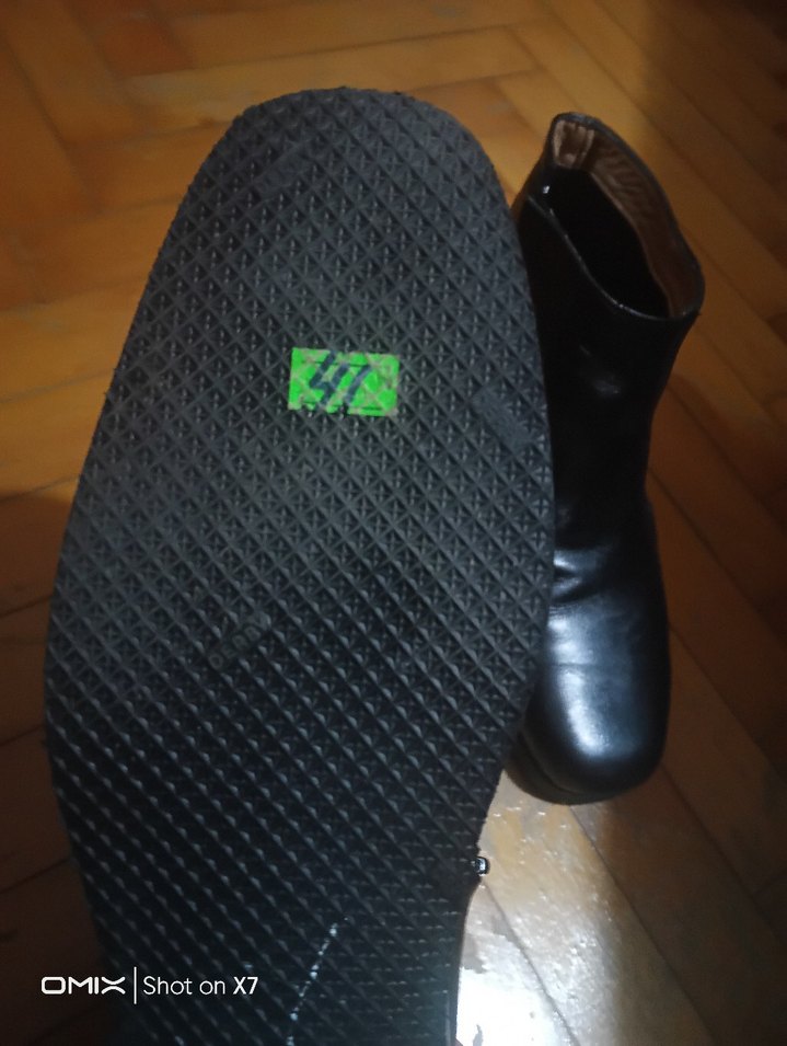 Erkek Siyah Deri Klasik Bot - Görsel 5