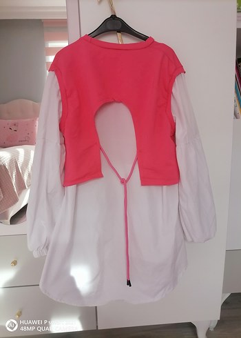 Pembe Uzun Kollu Kız Tişörtü - Görsel 2