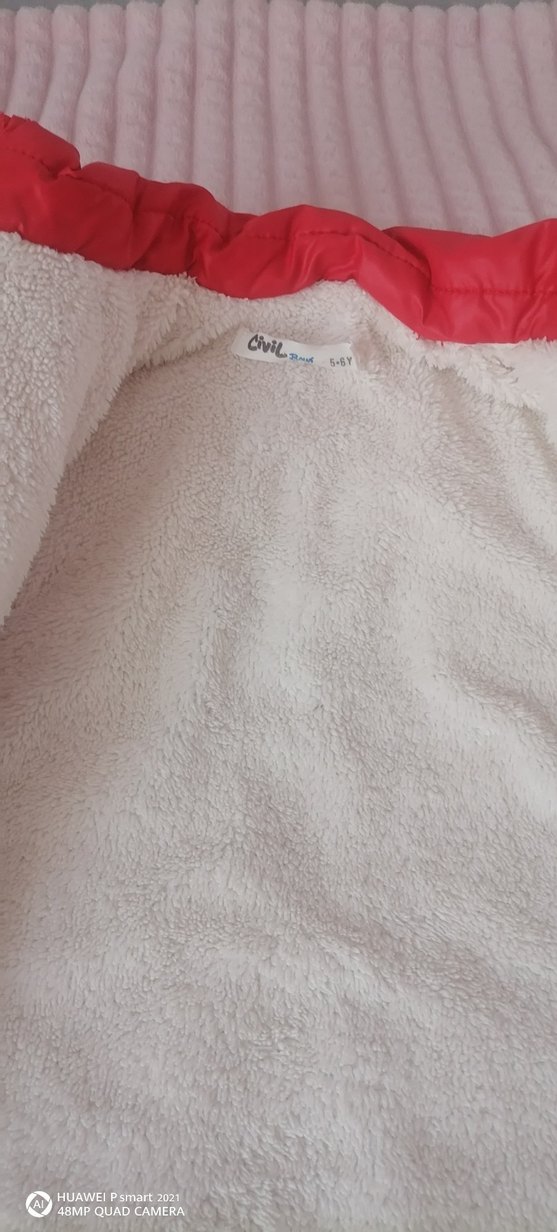 Kırmızı Fermuarlı Erkek Çocuk Yeleği - Görsel 2