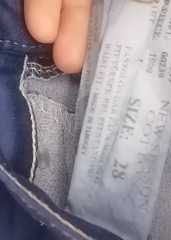 Pastel Mavi Regular Fit Denim Pantolon - Görsel 4