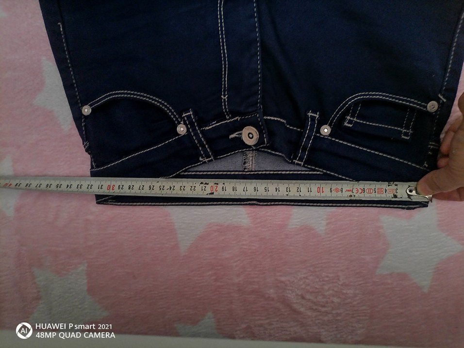 Pastel Mavi Regular Fit Denim Pantolon - Görsel 5