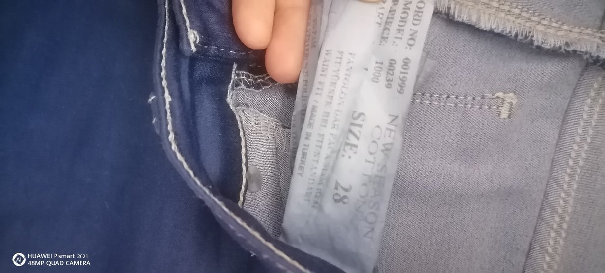Pastel Mavi Regular Fit Denim Pantolon - Görsel 4